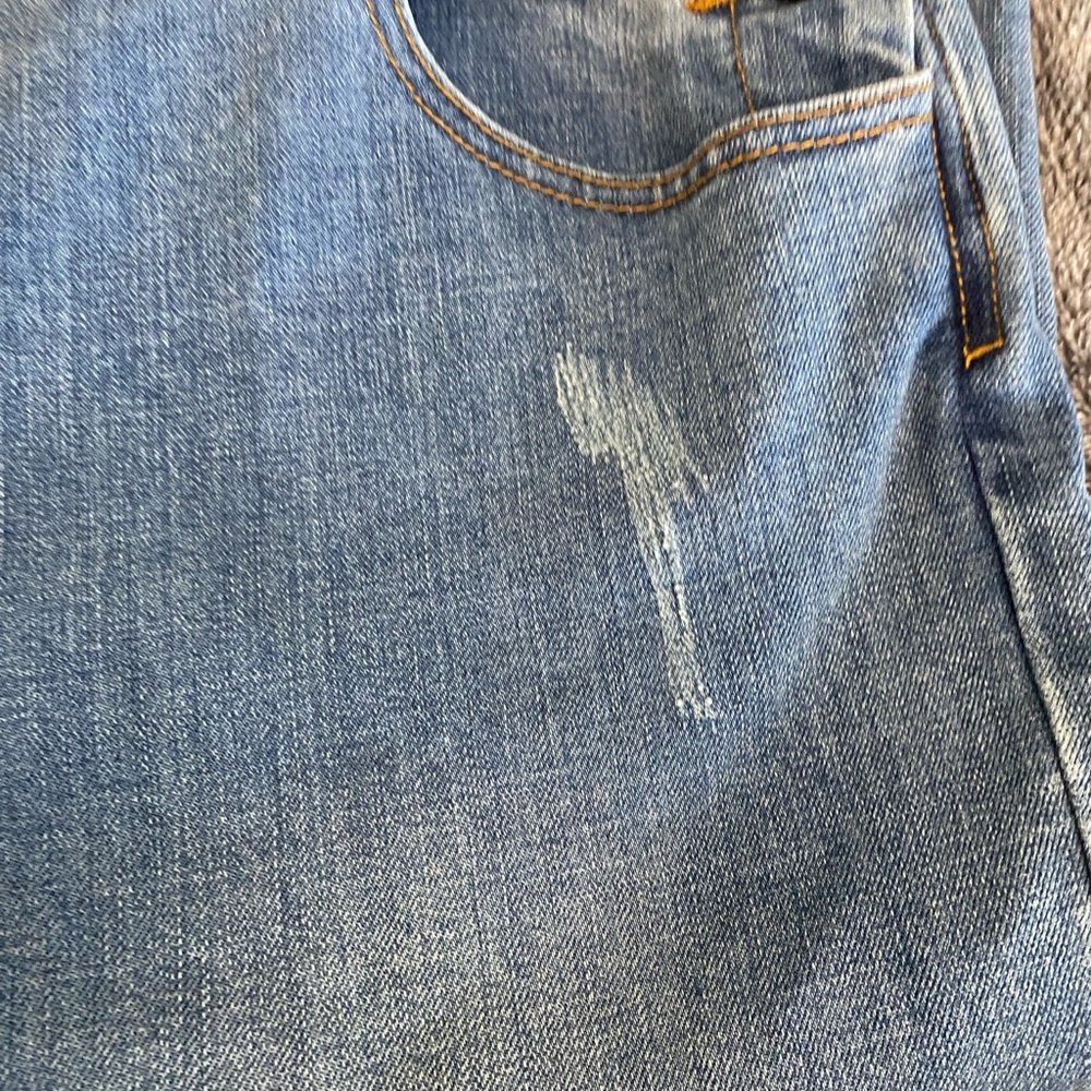 Le Chateau Blue Denim Overalls Classic Style - Picture 2 of 7